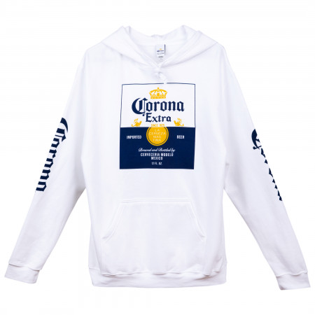 Corona Extra Label Logo Hoodie with Sleeve Prints